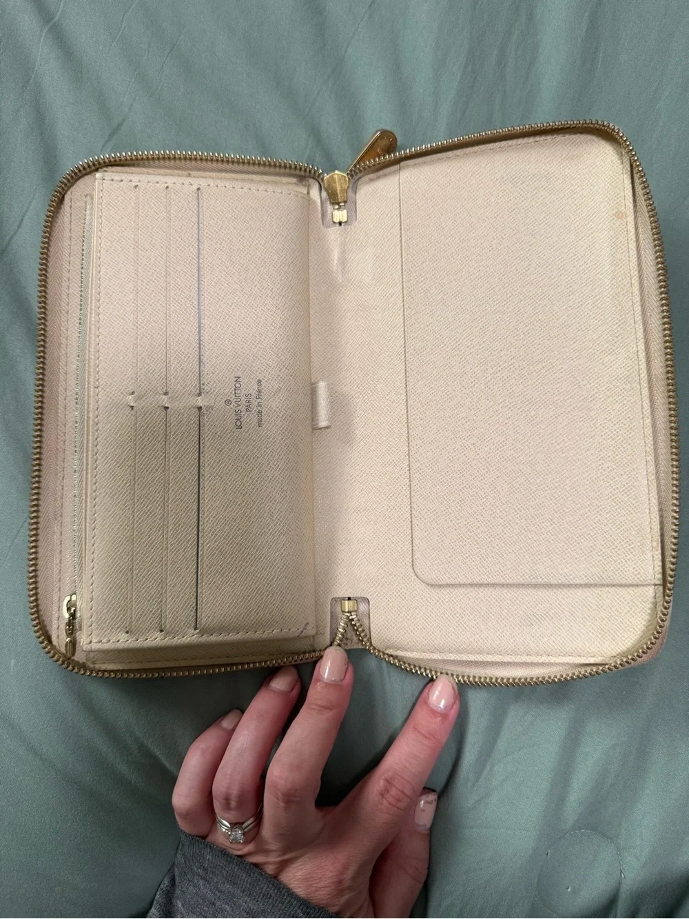 Louis Vuitton Damier Azur Zip Organizer Wallet